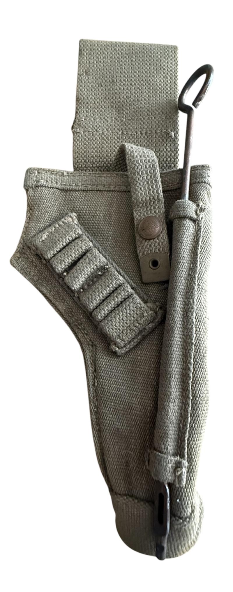 British 1937 Pattern Shortened RAC MKII Pistol Holster - Nice Used Condition
