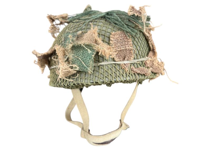 British (Airborne) MK3 Paratrooper Combat Helmet 1956 - Nice Used Condition