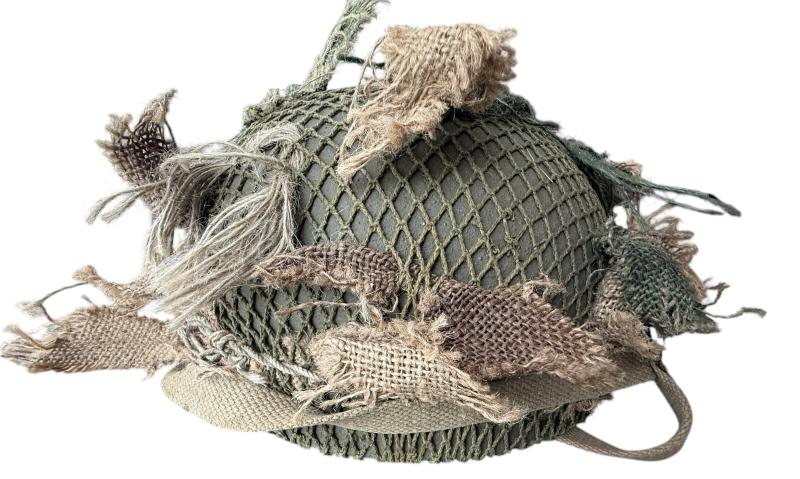 British (Airborne) MK3 Paratrooper Combat Helmet 1956 - Nice Used Condition