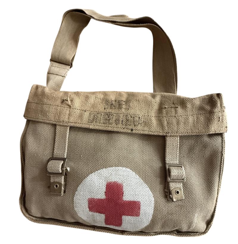 British (Airborne) Shell Dressing Bag 1942 Complete With Contents - Mint Condition