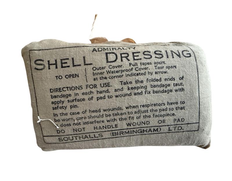 British (Airborne) Shell Dressing Bag 1943 Complete With Contents - Mint Condition