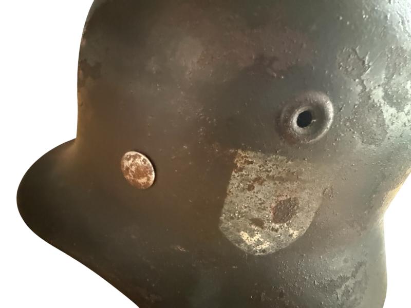 WH (Heer) M35 Single Decal Helmet - Nice Used Condition