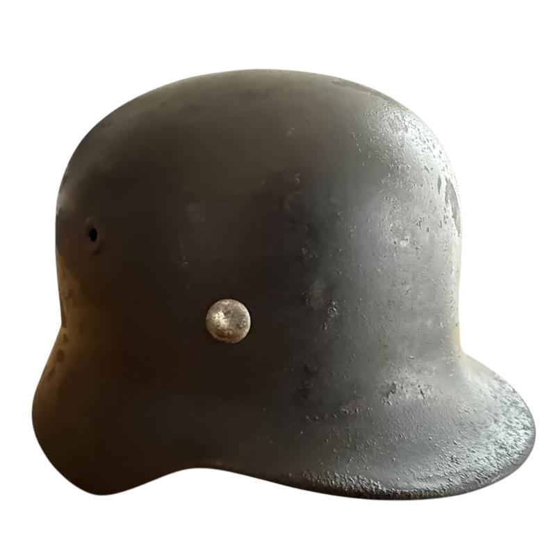 WH (Heer) M35 Single Decal Helmet - Nice Used Condition
