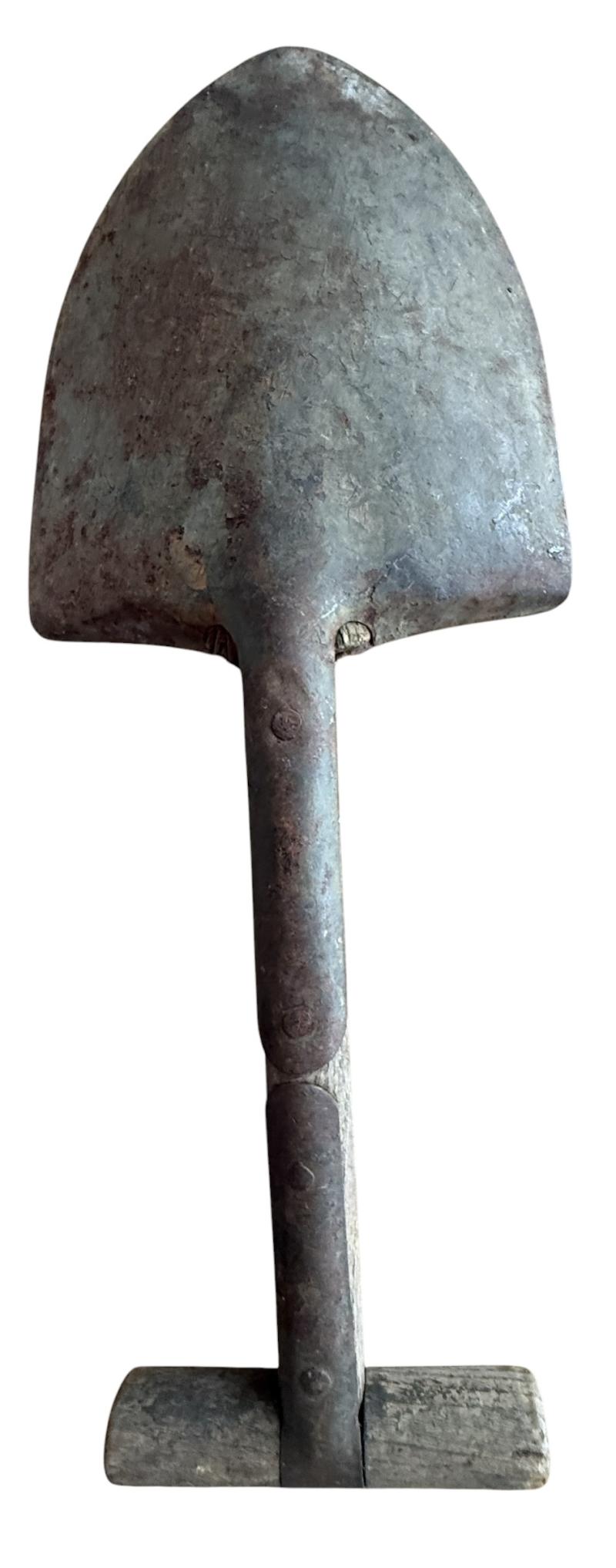 U.S. (Airborne) M-1910 Shortened T-Shovel & Cover - Nice Used Condition