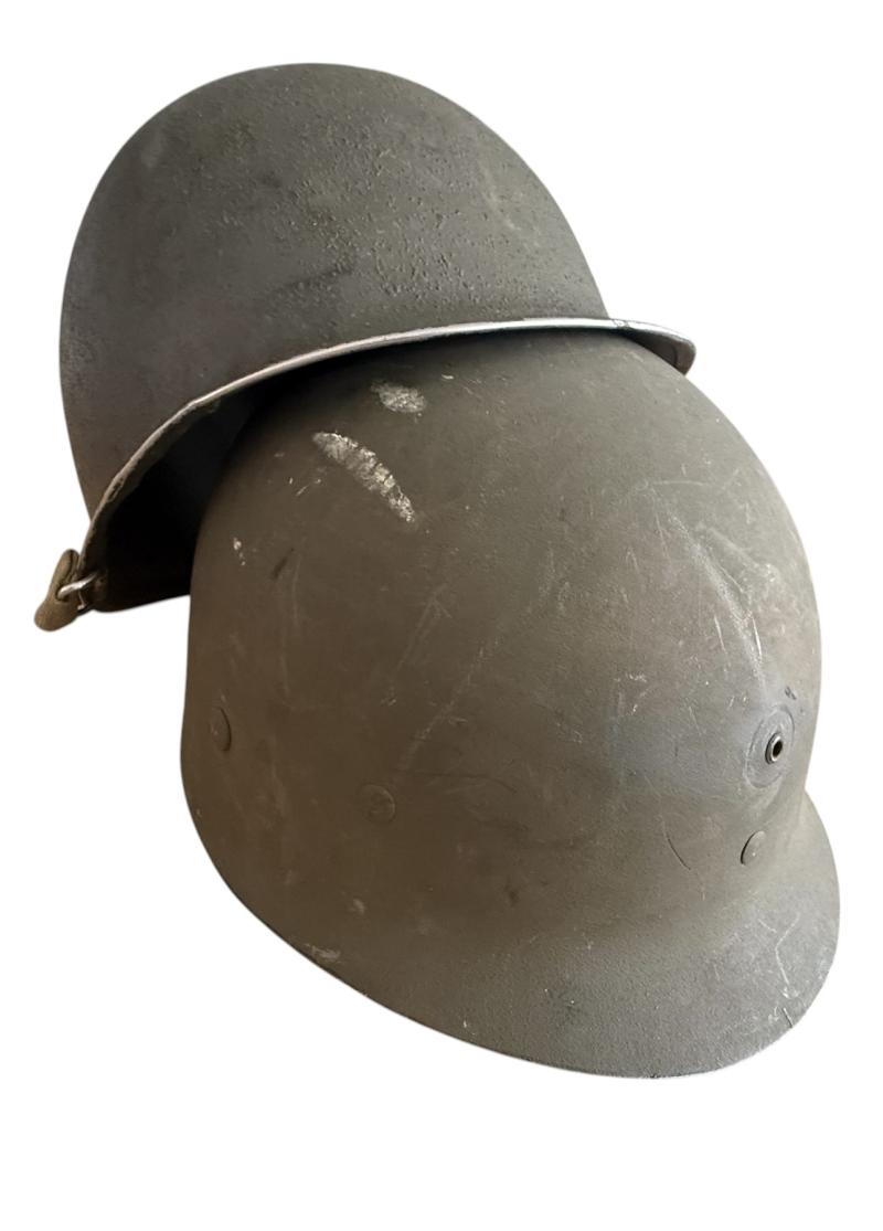 U.S. M1 Helmet Swivel Bale Fitted With M1 Westinghouse Liner - Nice Used Condition