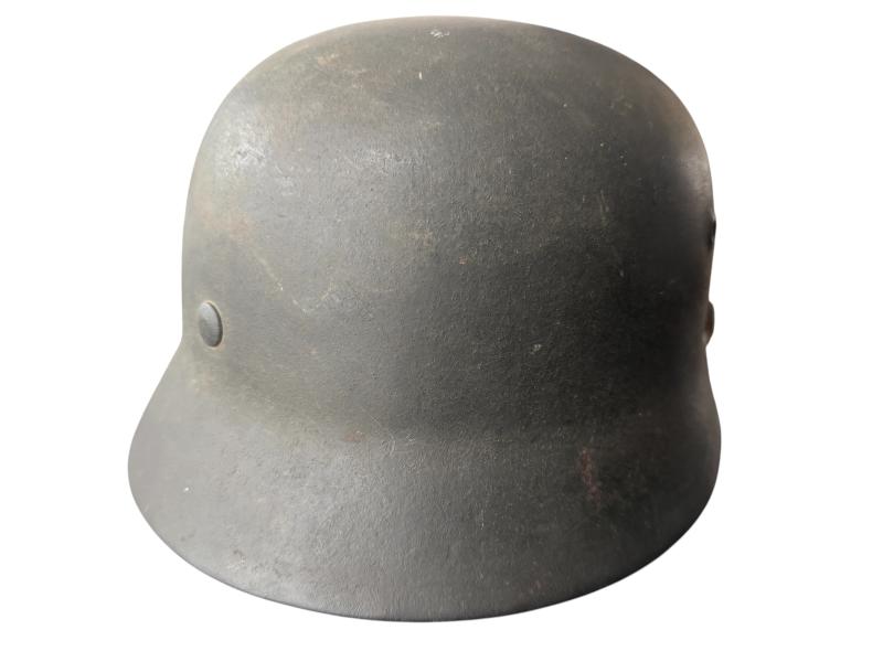 WH (HEER) Single Decal M40 Combat Helmet - Nice Used Condition
