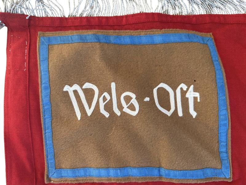 NSDAP Ortsgruppe 'Wels' Flag - Nice Used Condition