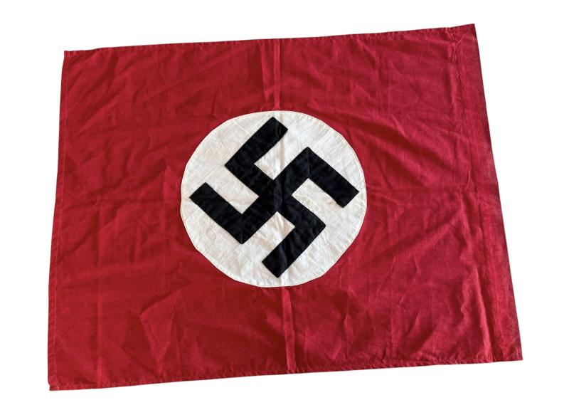 NSDAP Swastika single sided Flag - Nice Used Condition