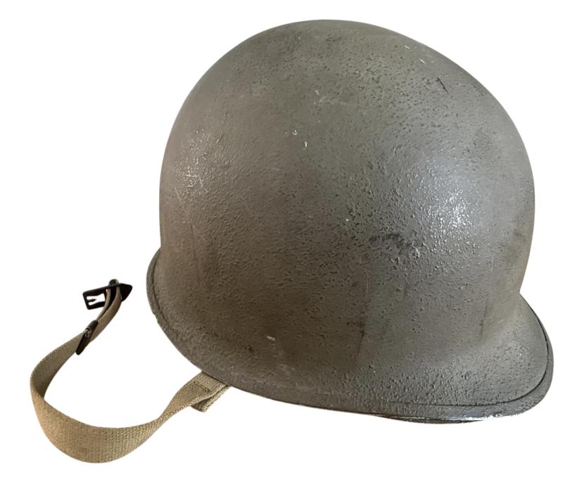 U.S. M1 Fixed Bale Combat Helmet And Firestone Liner - Nice Used Condition