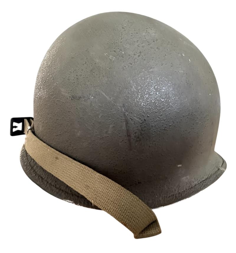 U.S. M1 Fixed Bale Combat Helmet And Firestone Liner - Nice Used Condition