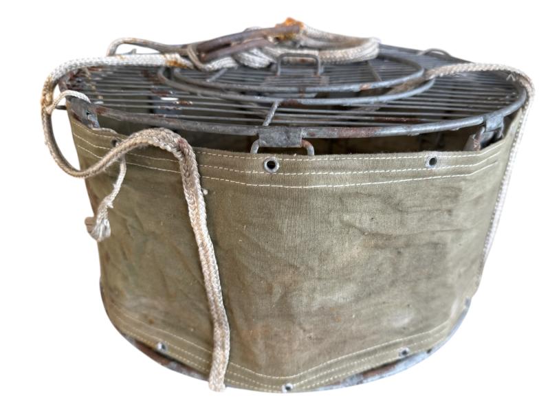 Original U.S. WWII Airborne Parachute Pigeon Cage Drop Cage Basket