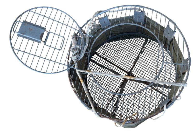 Original U.S. WWII Airborne Parachute Pigeon Cage Drop Cage Basket