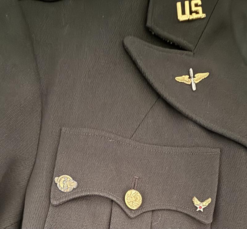 U.S. 9th Air Force Airborne Command Service Dress Named 1944 - Nice Used Condition