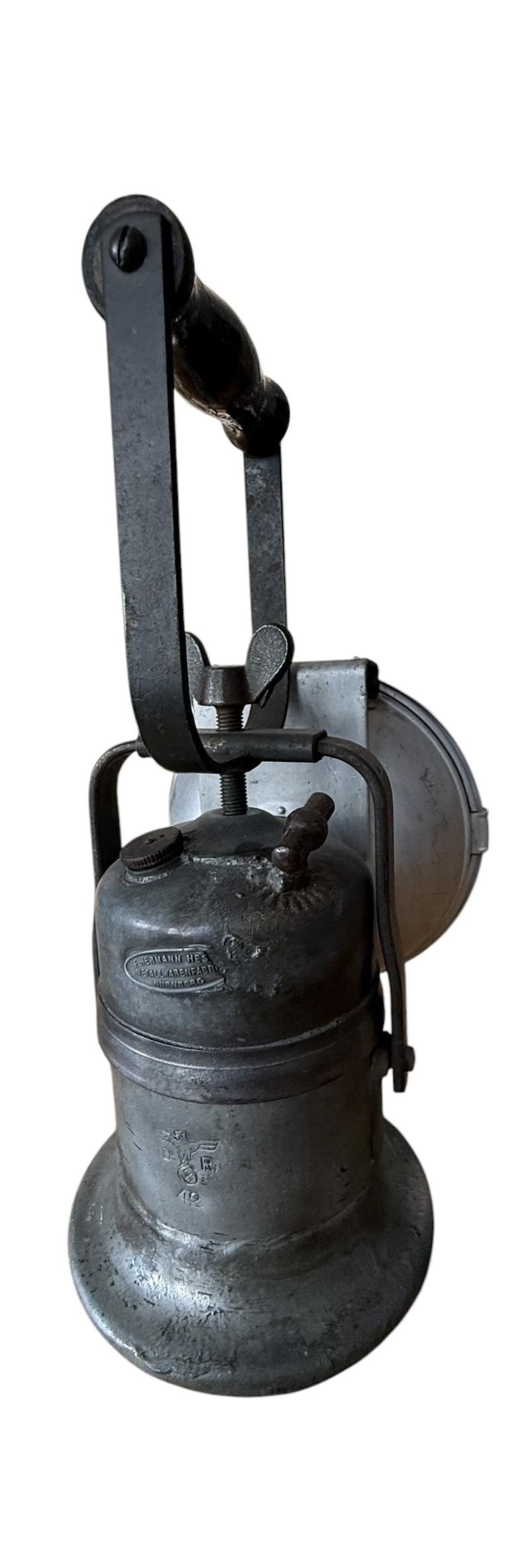 'Deutsche Reichsbahn' Carbide Lantern 1942 - Nice Used Condition