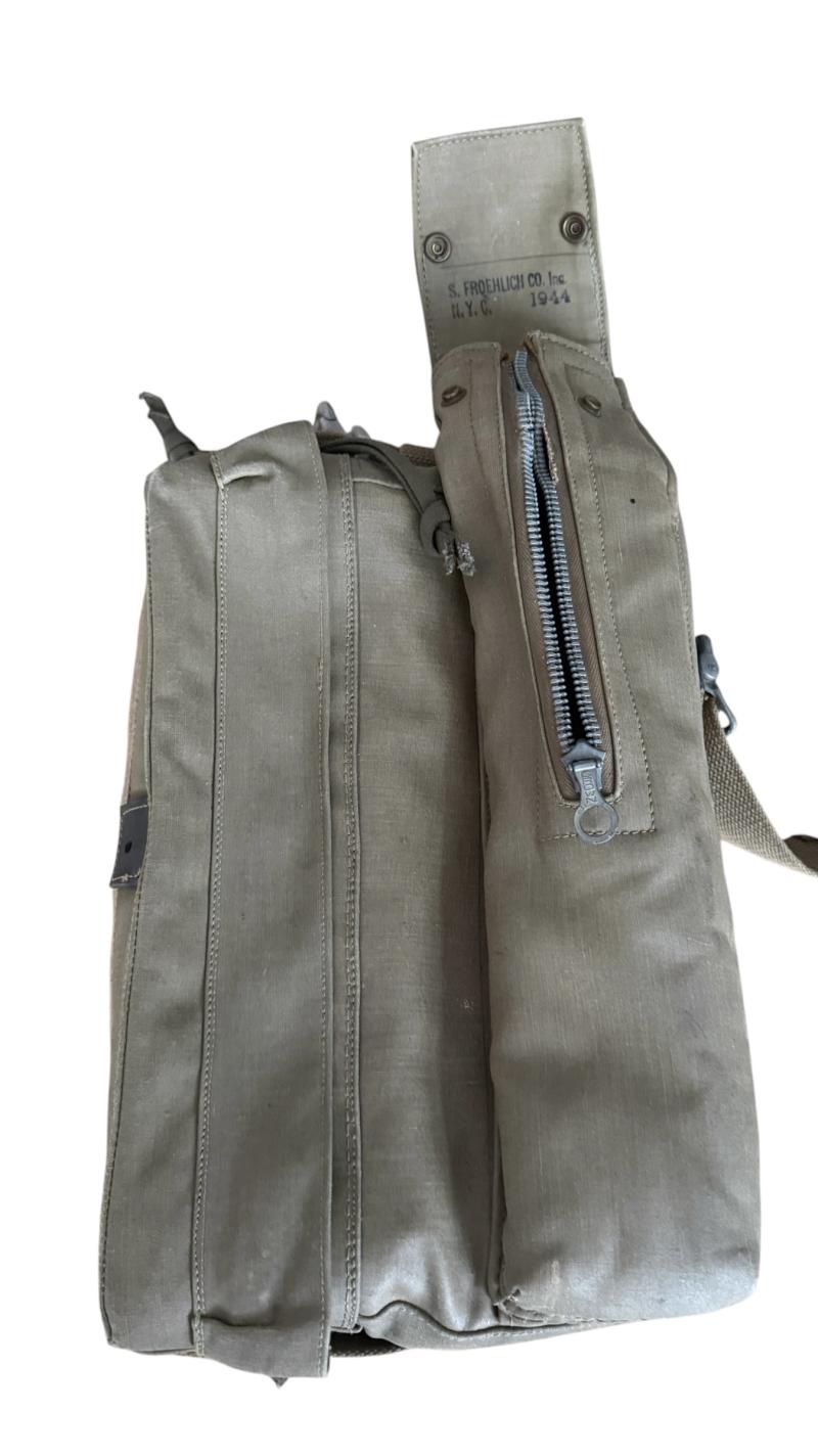 U.S Airborne And SOE Bacon Transmitter-Receiver AN/PPN-1 Canvas Carring Bag 1944 Nice -Used Condition