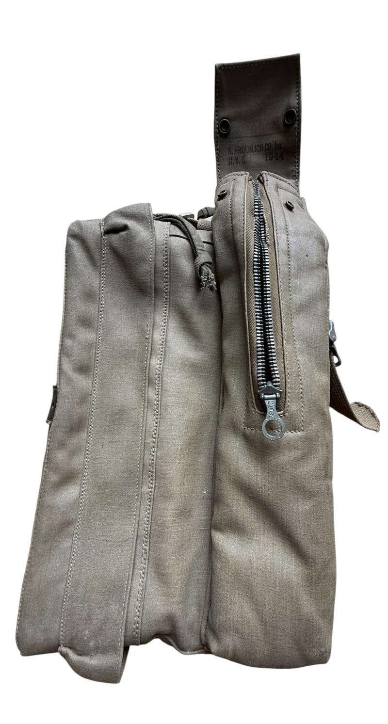 U.S Airborne And SOE Bacon Transmitter-Receiver AN/PPN-1 Canvas Carring Bag 1944 Nice -Used Condition