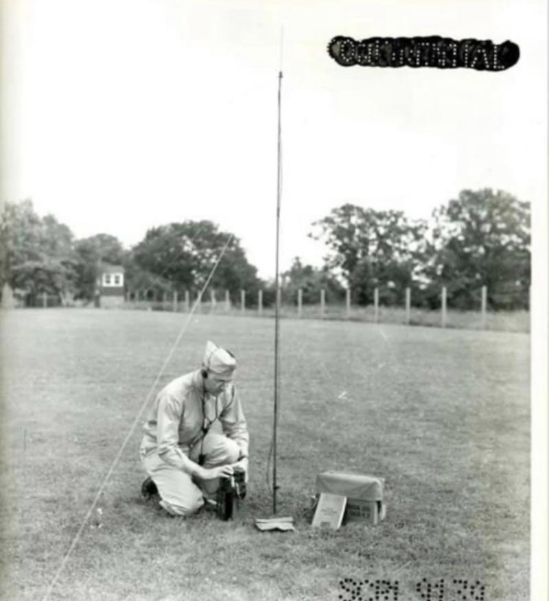 U.S Airborne And SOE Bacon Transmitter-Receiver AN/PPN-1 Canvas Carring Bag 1944 Nice -Used Condition