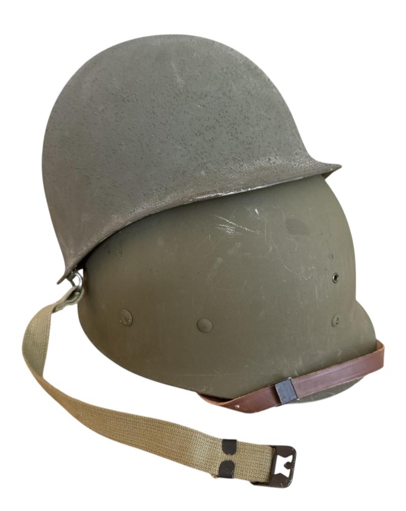 U.S. M1 Helmet Fitted With Seaman Paper Company liner - Near Mint Condition