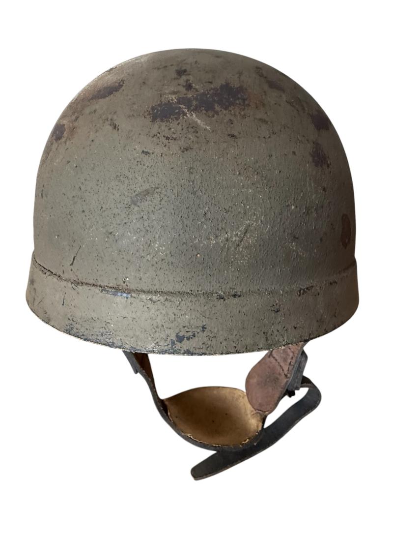 British 1st Airborne Division Fibre‑Rim Paratrooper Helmet (1942) – Royal Army Medical Corps - Nice Used Condition