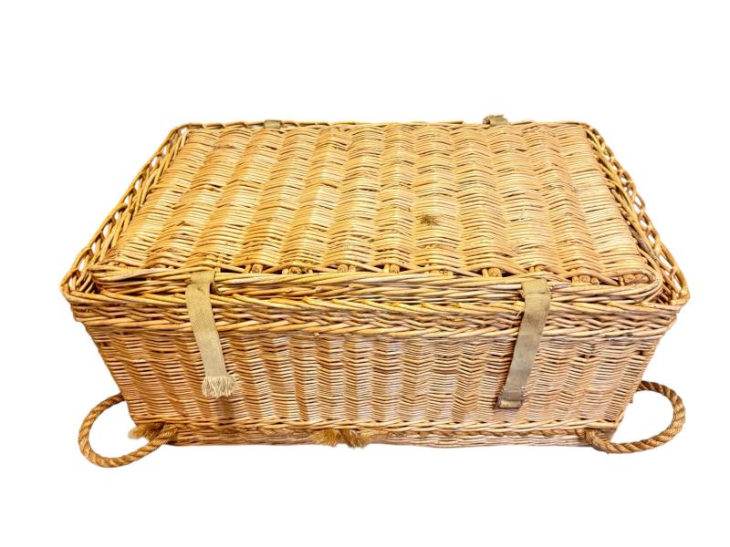 British Airborne Wicker Pannier - Near Mint Condition