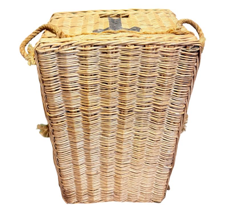 British Airborne Wicker Pannier - Near Mint Condition