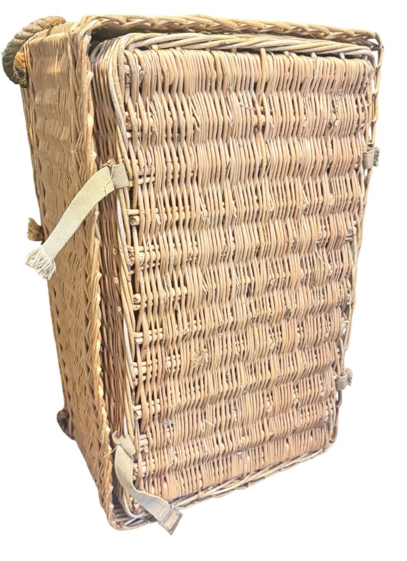 British Airborne Wicker Pannier - Near Mint Condition