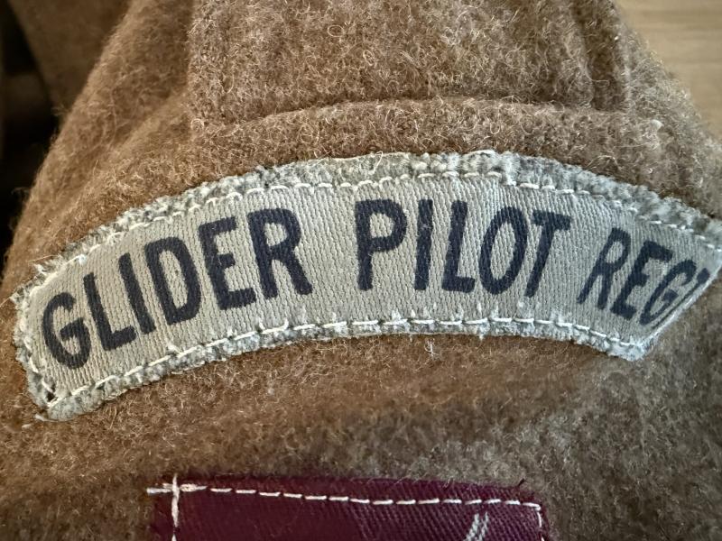 British 1940 Pattern Battle Dress Badged To Glider Pilot - Nice Used Condition
