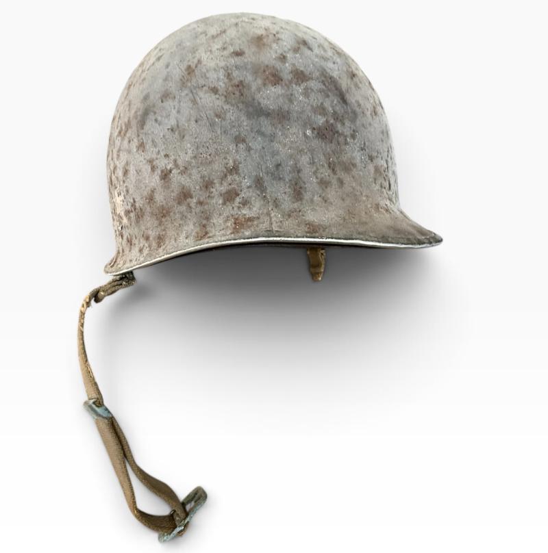 Extremely Rare U.S. (Airborne) 509th Parachute Infantry Regiment Helmet - Battle of the Bulge