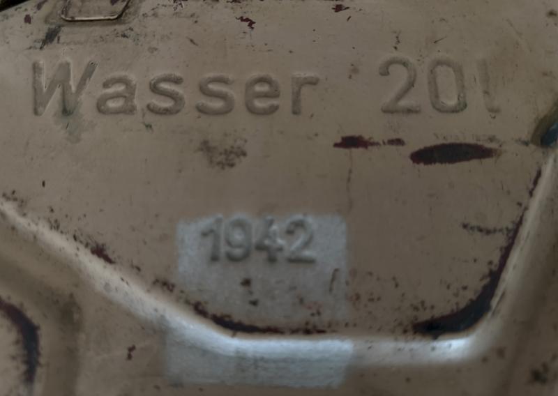 Wehrmacht Water Jerrycan 1942 - Nice Used Condition