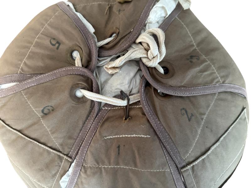 British (Airborne) Rare White Container Parachute Complete With Lines - Nice Used Condition