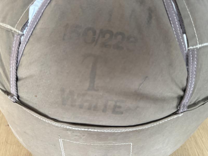 British (Airborne) Rare White Container Parachute Complete With Lines - Nice Used Condition