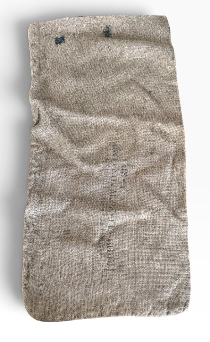U.S. California Baby Lima Beans Hessian Bag - Nice Used Condition