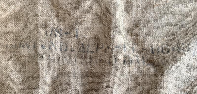 U.S. California Baby Lima Beans Hessian Bag - Nice Used Condition