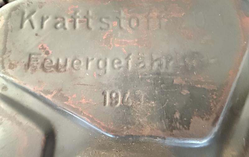 Wehrmacht Jerrycan - 1943 - Nice Used Condition