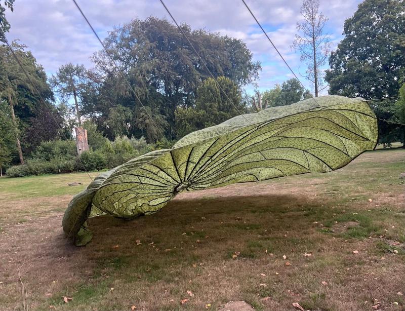 U.S. Airborne T-5 Parachute Camouflaged Canopy - Nice Used Condition