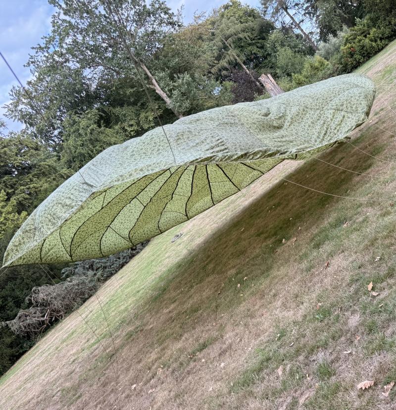 U.S. Airborne T-5 Parachute Camouflaged Canopy - Nice Used Condition