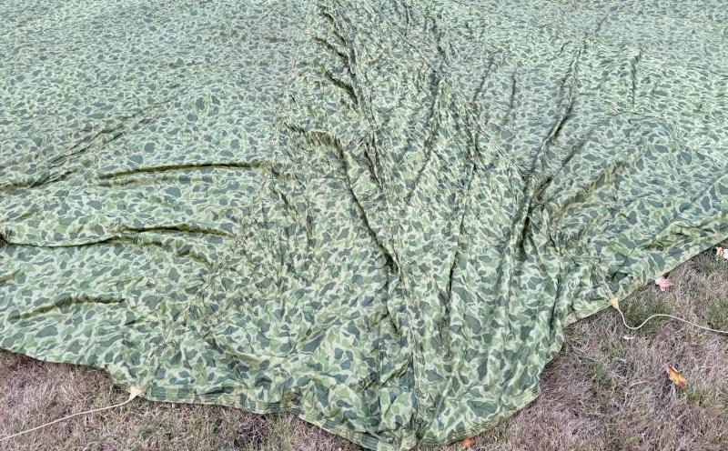 U.S. Airborne T-5 Parachute Camouflaged Canopy - Nice Used Condition