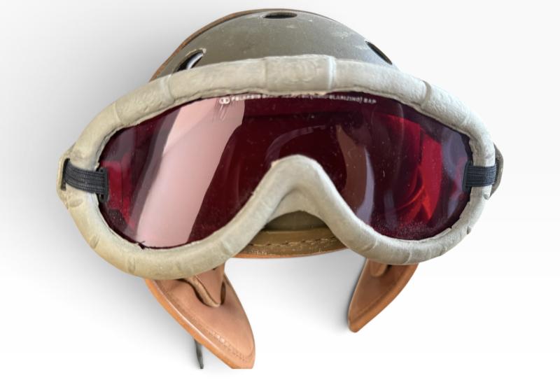 U.S. Tank i.e. Crash Helmet Complete With Earphones And Goggles -Unussued Condition