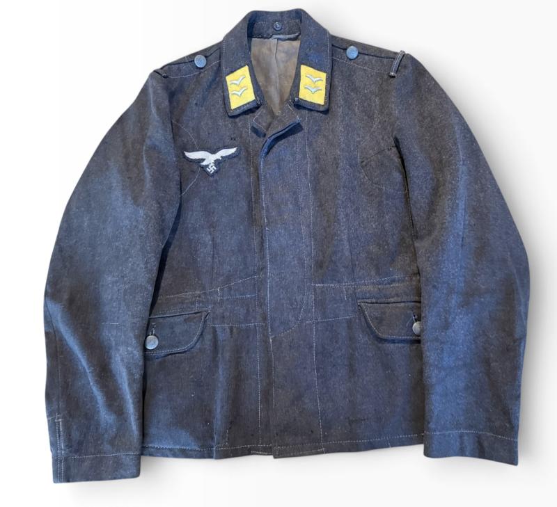 Luftwaffe Flight/Fallschirmjager Enlisted Men Flight Blouse - Nice Used Condition