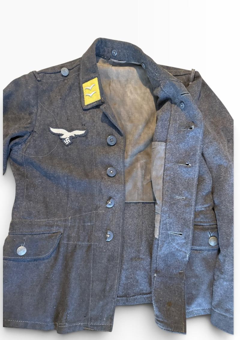 Luftwaffe Flight/Fallschirmjager Enlisted Men Flight Blouse - Nice Used Condition
