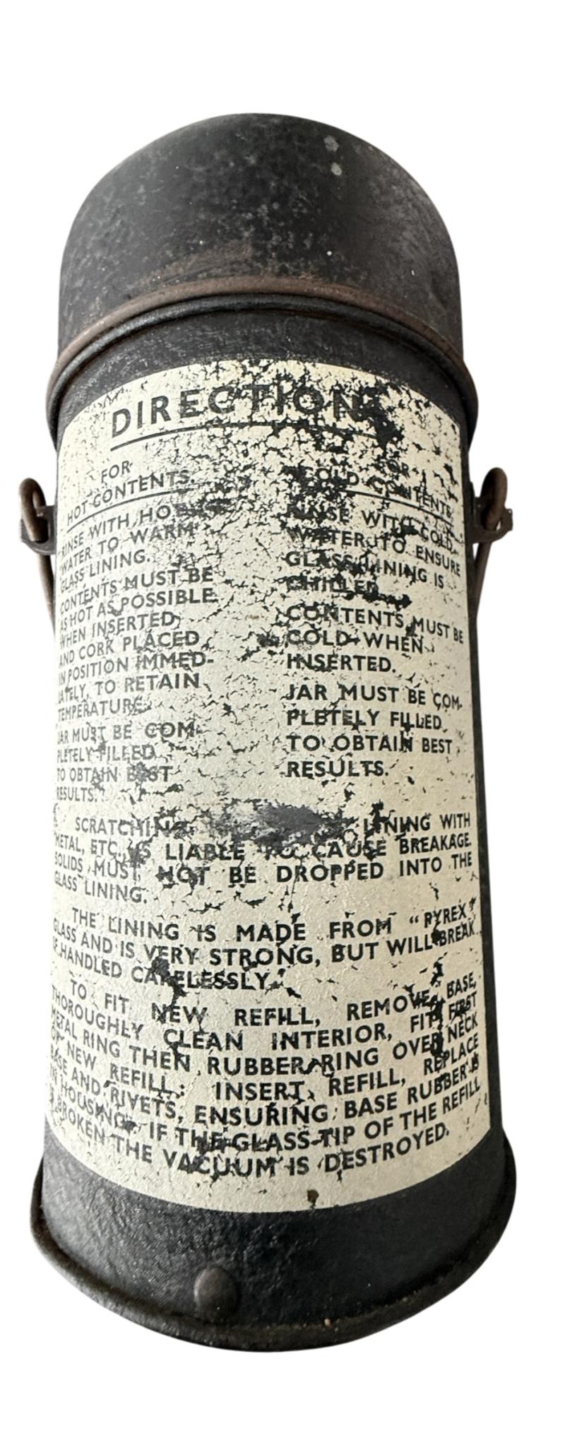 British (Airborne) Thermos Flask 1944 - Nice Used Condition