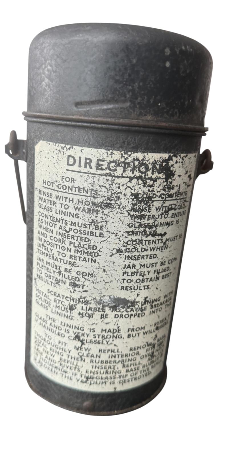 British (Airborne) Thermos Flask 1944 - Nice Used Condition