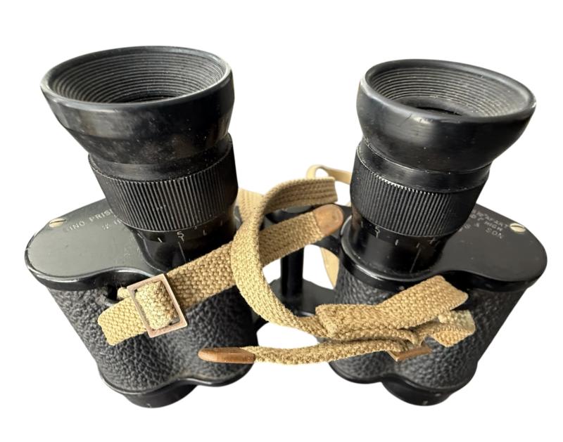British 1937 Pattern Binocular Case 1939 & Binoculars 1938 - Nice Used Condition