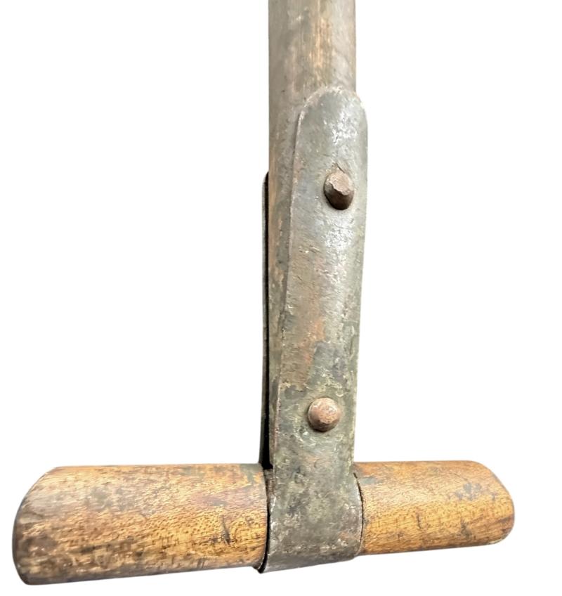 U.S. M1910 Intrenching Shovel i.e. T Shovel & Cover 1942 - Nice Used Condition