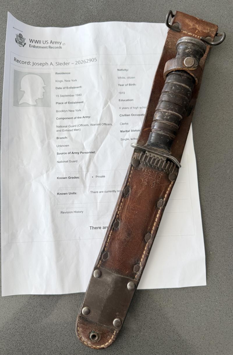 U.S. 2nd Model M3 Trench Knife