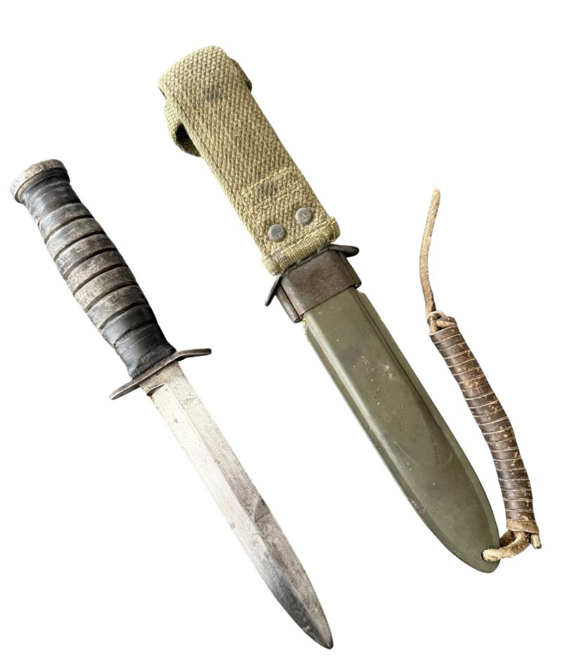 U.S. 3rd Model M3 Trench Knife and M8 Scabbard Makers Mark