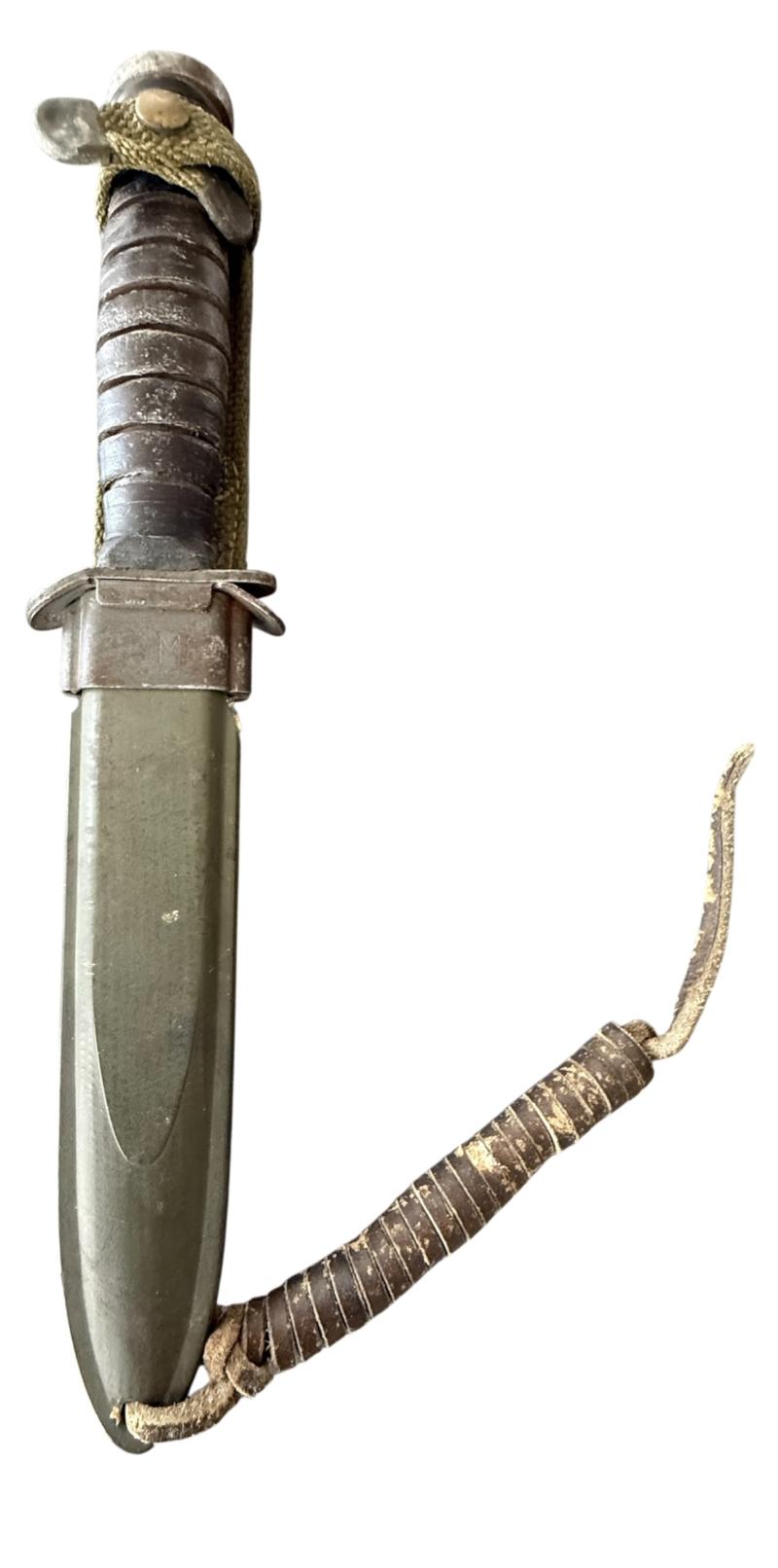 U.S. 3rd Model M3 Trench Knife and M8 Scabbard Makers Mark