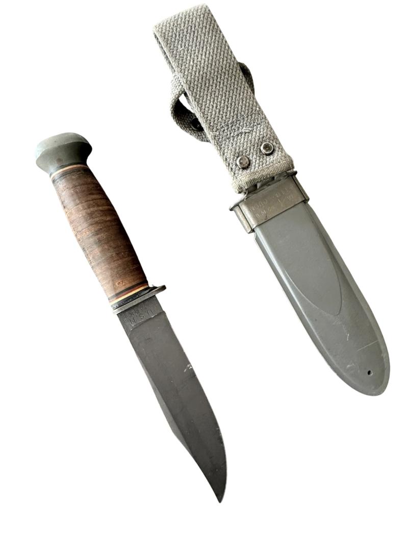 USN Mark 1 Fighting Knife by PAL with Mk1 Scabbard - Near Mint Condition