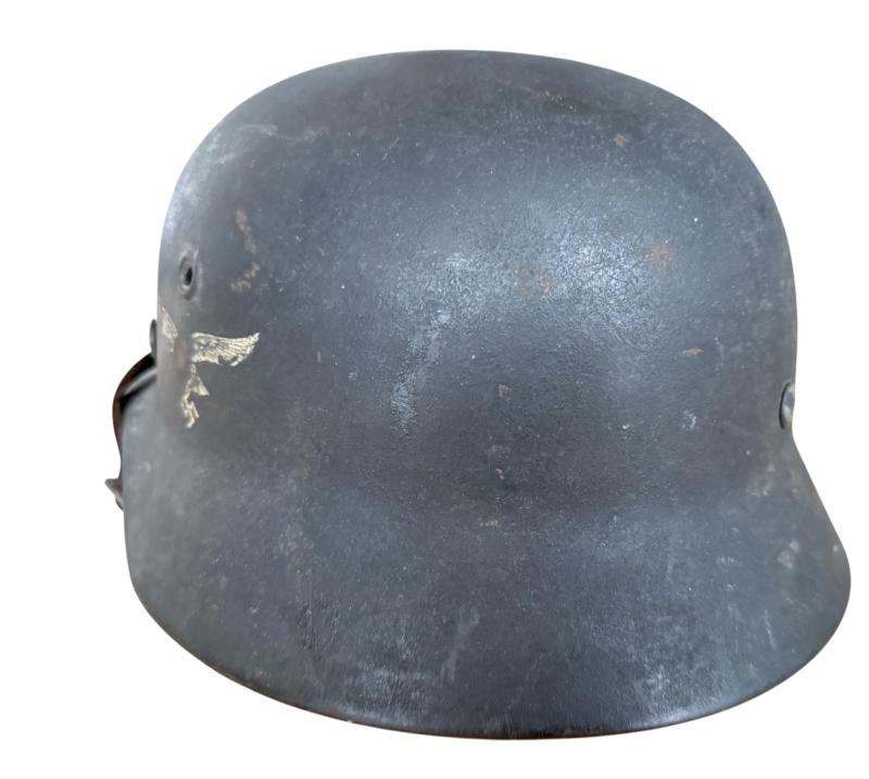 WH (LW) Single Decal M40 Combat Helmet - Nice Used Condition