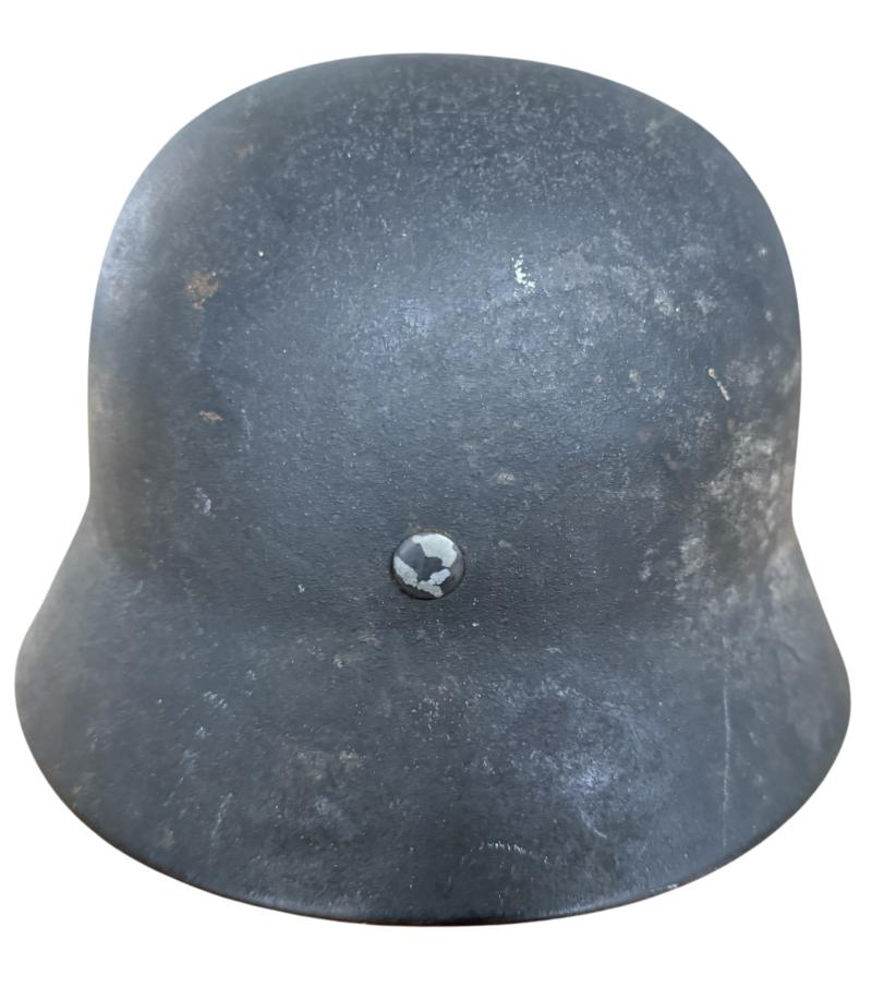 WH (LW) Single Decal M40 Combat Helmet - Nice Used Condition